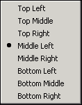 Annotation Position menu options