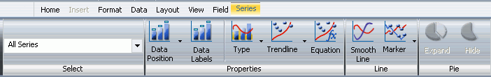 Series tab in InfoAssist