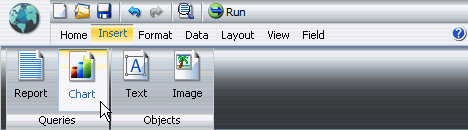 Chart button in the Queries group