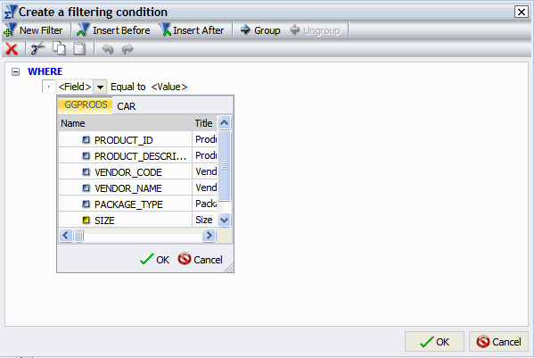 Filtering condition for Where-Based Join