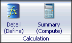 Calculation menu