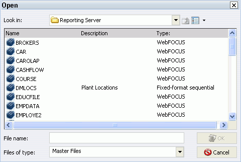 Open dialog window from Add Data Source