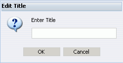 Edit Title dialog box