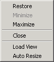 Navigation Taskbar query menu