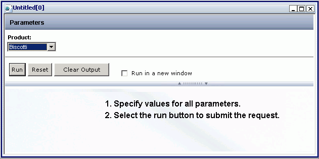 Parameter prompting screen