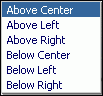 Reference Line Position menu options