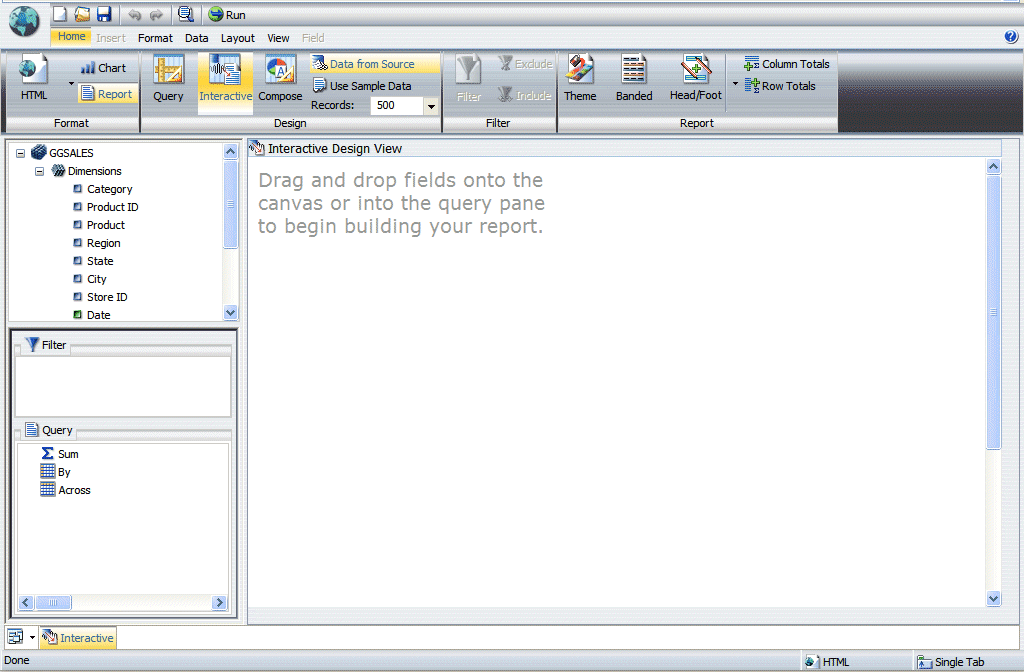 InfoAssist application window